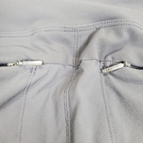 Athleta Joggers Gray Skinny Pull On Highline Hybrid Summiter Stretch Size 8T - Picture 9 of 15
